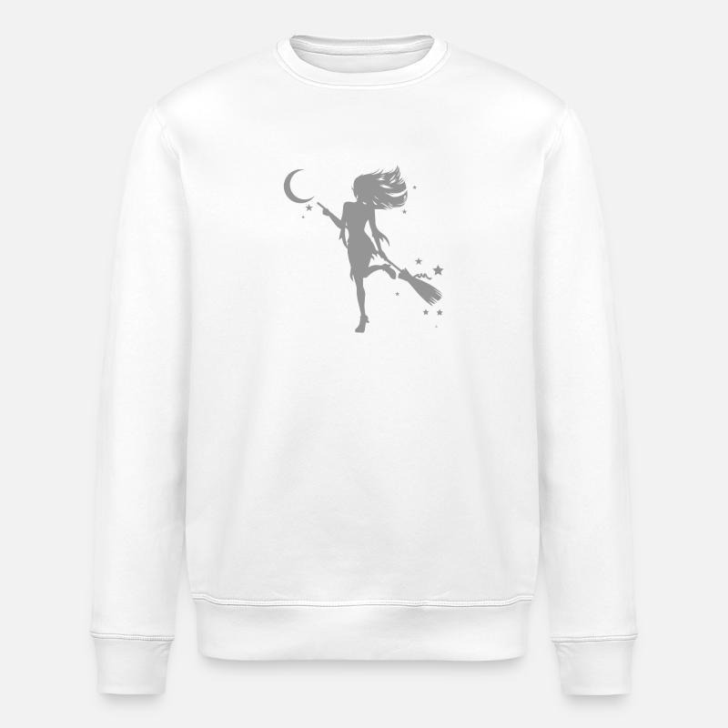 Dancing Witch - Stanley/Stella ROLLER Unisex Organic Sweatshirt - white