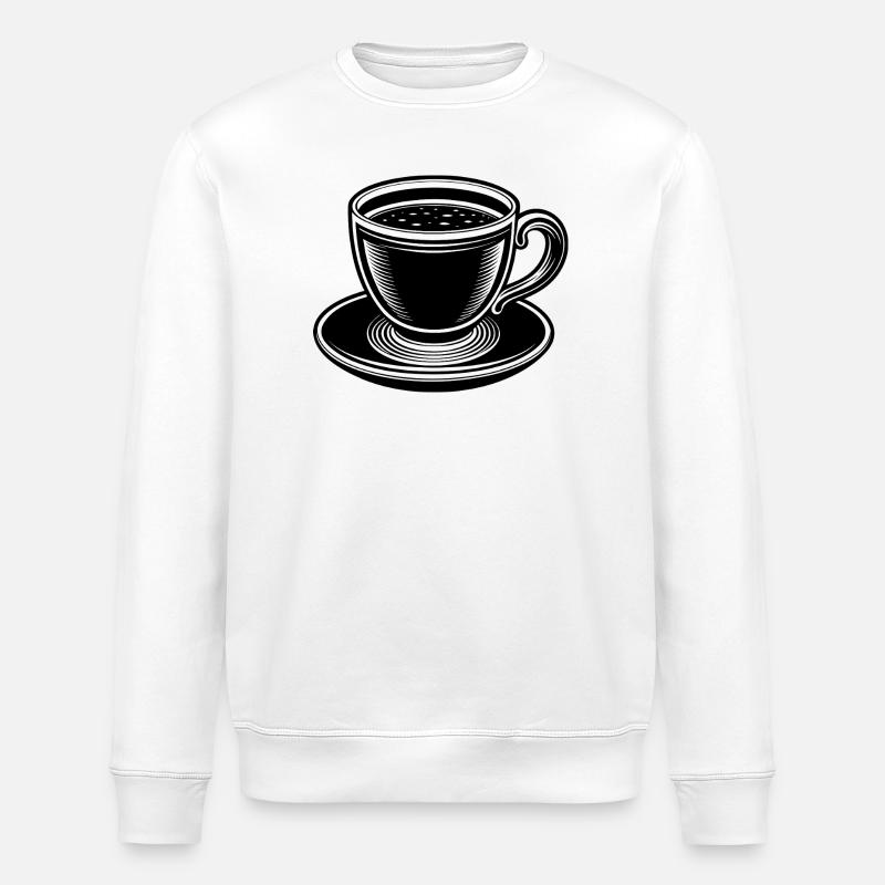 Kaffeetasse - Stanley/Stella Unisex Bio-Sweatshirt ROLLER - Weiß