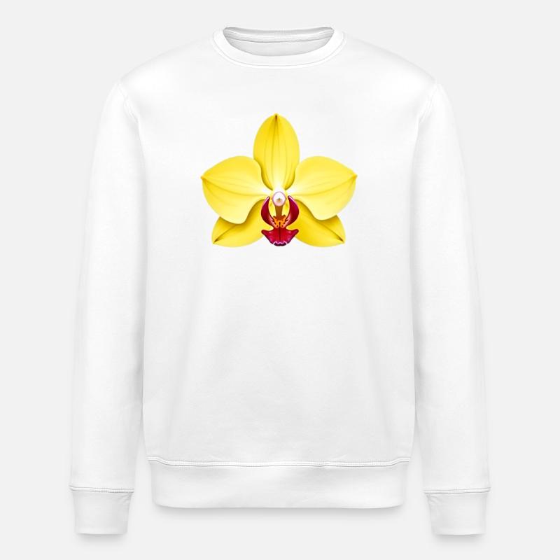 orchidée - Sweat bio ROLLER Stanley/Stella Unisexe - blanc