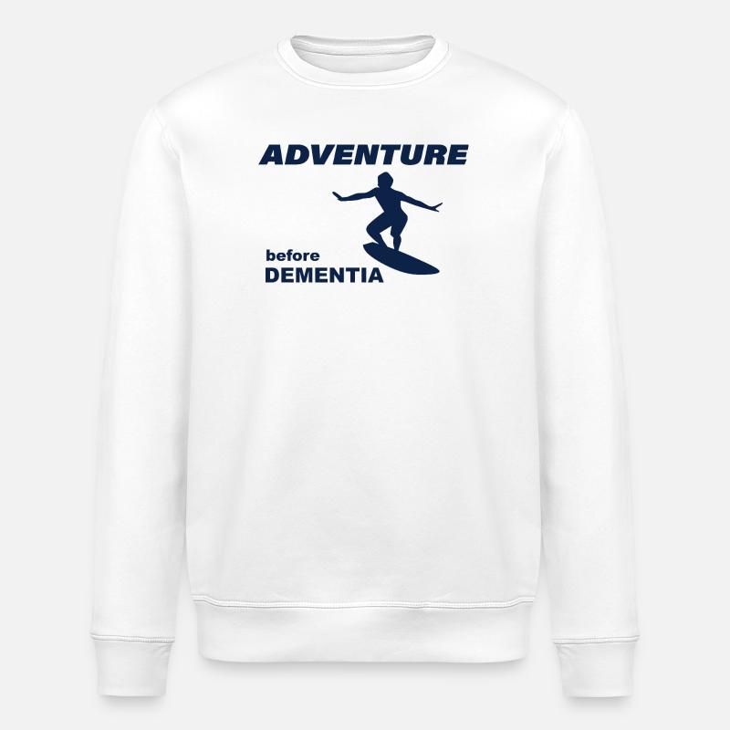 SURF ADVENTURE - Stanley/Stella Unisex Bio-Sweatshirt ROLLER - Weiß