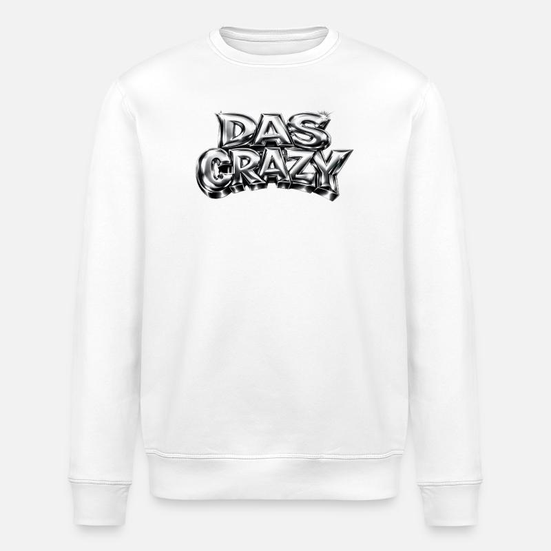  Das Crazy - Jugendwort Trend  - Stanley/Stella Unisex Bio-Sweatshirt ROLLER - Weiß