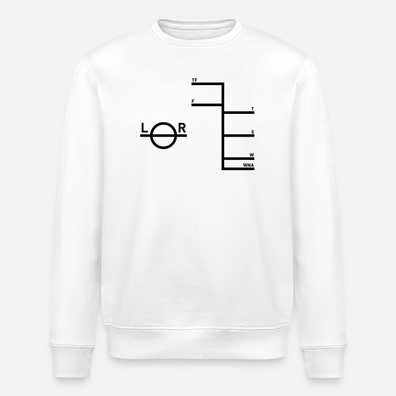 Plimsoll - Seafaring Sailing Ships Captain - Stanley/Stella ROLLER Unisex Organic Sweatshirt - white