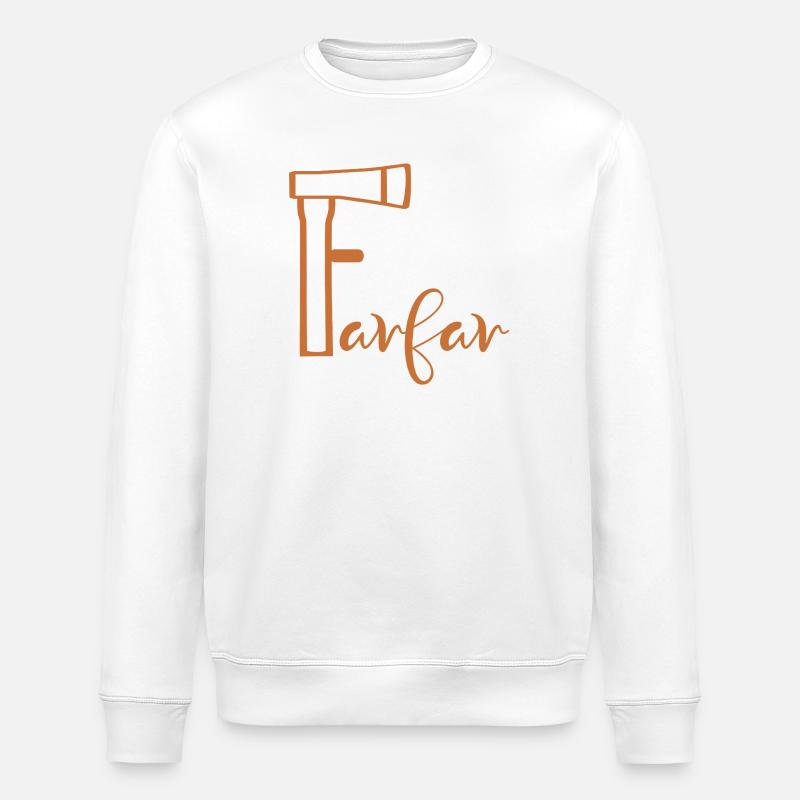 Großvater Axt - Stanley/Stella Unisex Bio-Sweatshirt ROLLER - Weiß