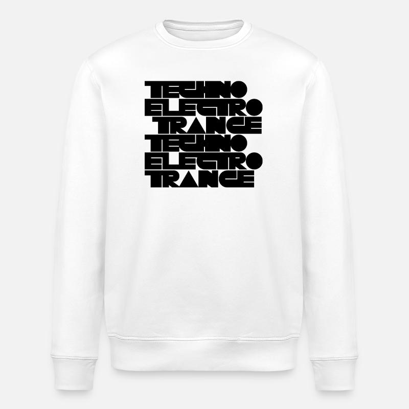 Musique techno électro trance - Sweat bio ROLLER Stanley/Stella Unisexe - blanc