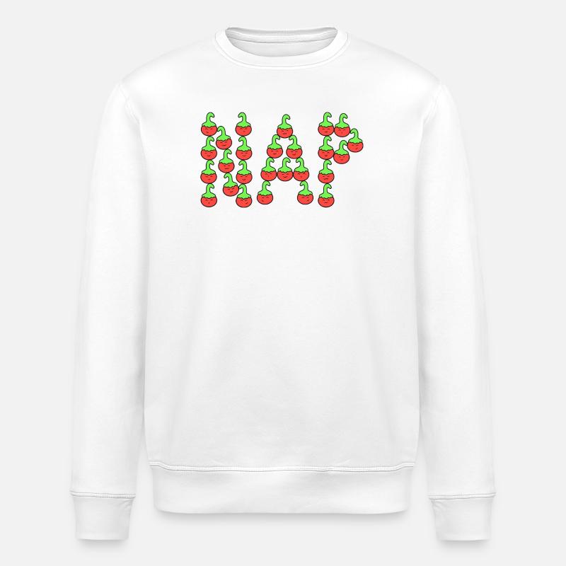 Tomates sieste - Sweat bio ROLLER Stanley/Stella Unisexe - blanc