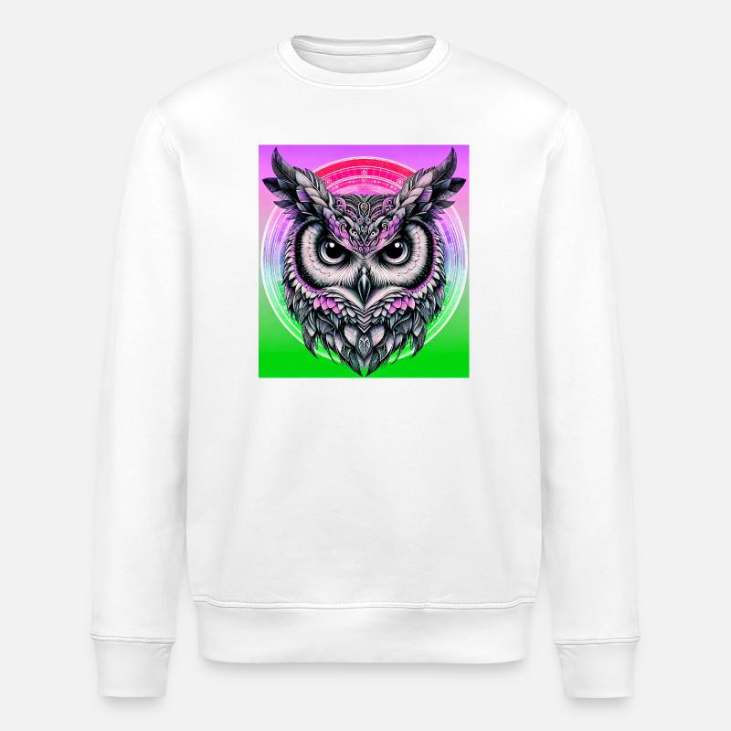 hibou - Sweat bio ROLLER Stanley/Stella Unisexe - blanc