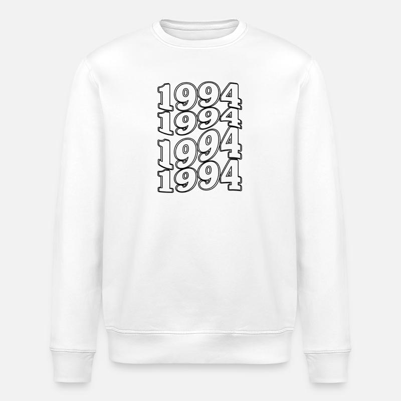Limitierte Ausgabe 1994 – Retro-Jubiläumsgeschenk - Stanley/Stella Unisex Bio-Sweatshirt ROLLER - Weiß