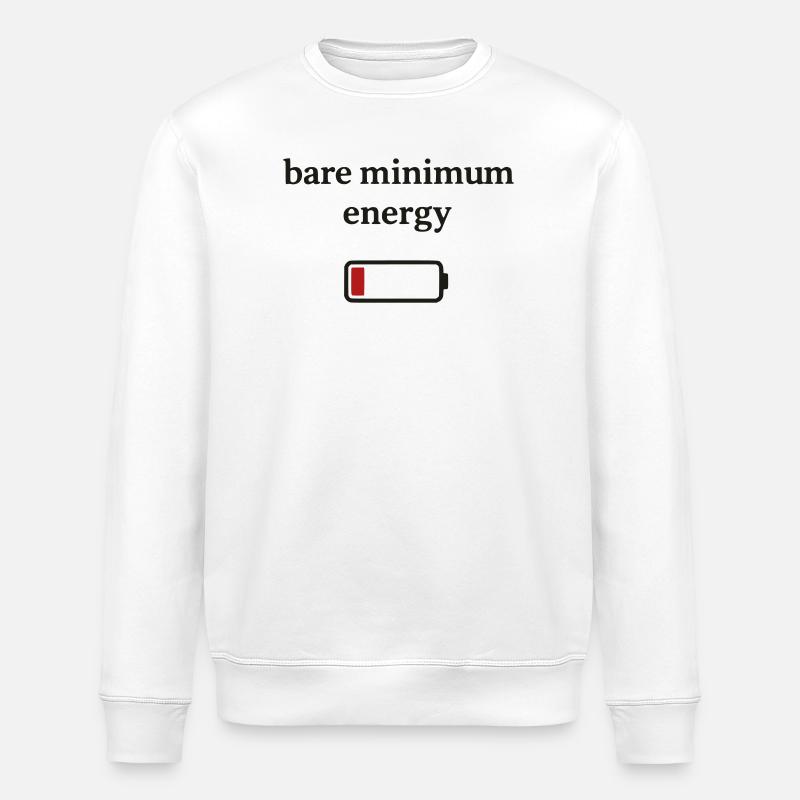 Énergie minimale indispensable - Sweat bio ROLLER Stanley/Stella Unisexe - blanc