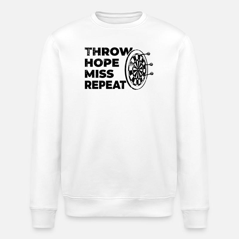 Dicton du joueur de fléchettes - Sweat bio ROLLER Stanley/Stella Unisexe - blanc