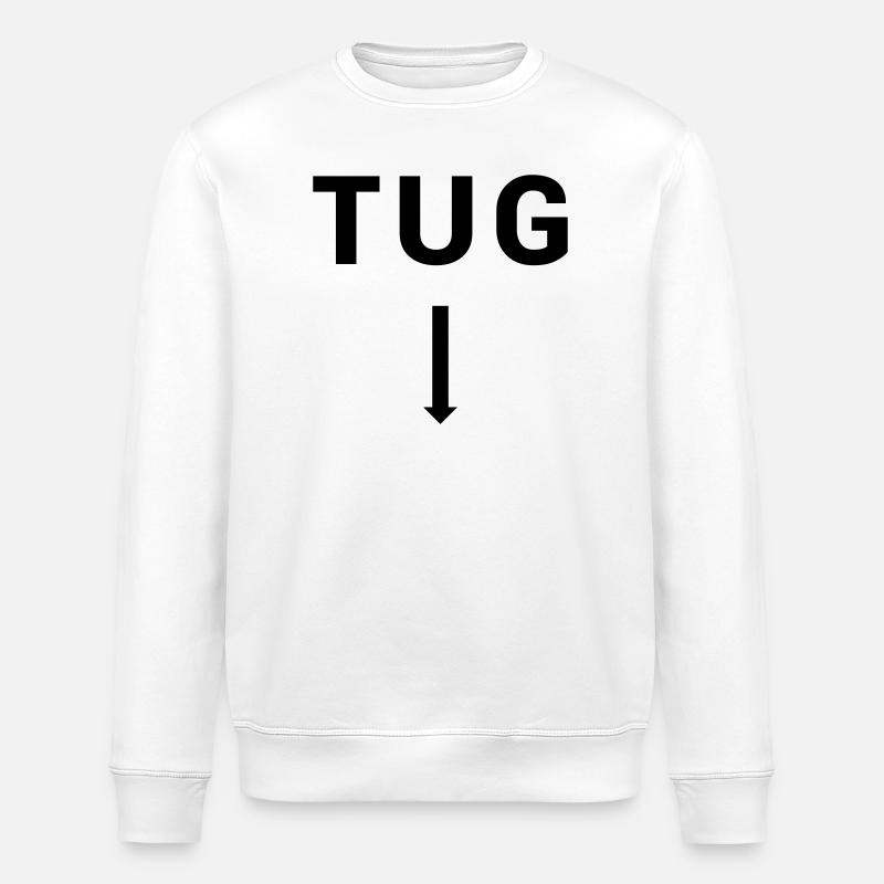 TUG Tugboat - Seafaring Sailing Ship Captain - Stanley/Stella ROLLER Unisex Organic Sweatshirt - white