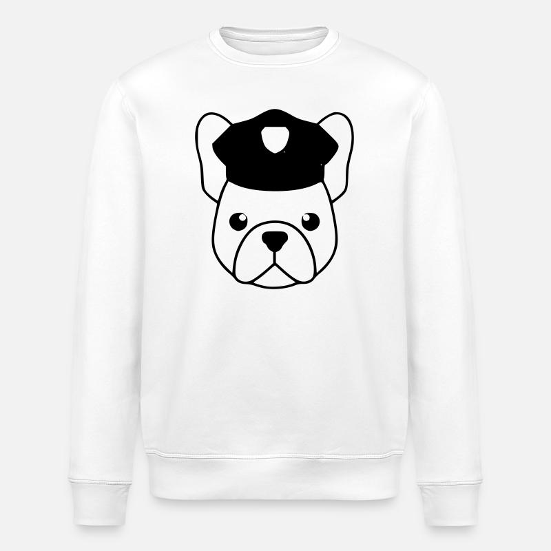 Chef de flic français - Sweat bio ROLLER Stanley/Stella Unisexe - blanc