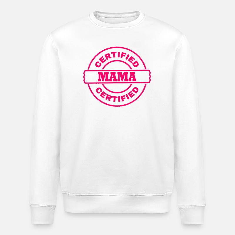 Maman certifiée - Sweat bio ROLLER Stanley/Stella Unisexe - blanc