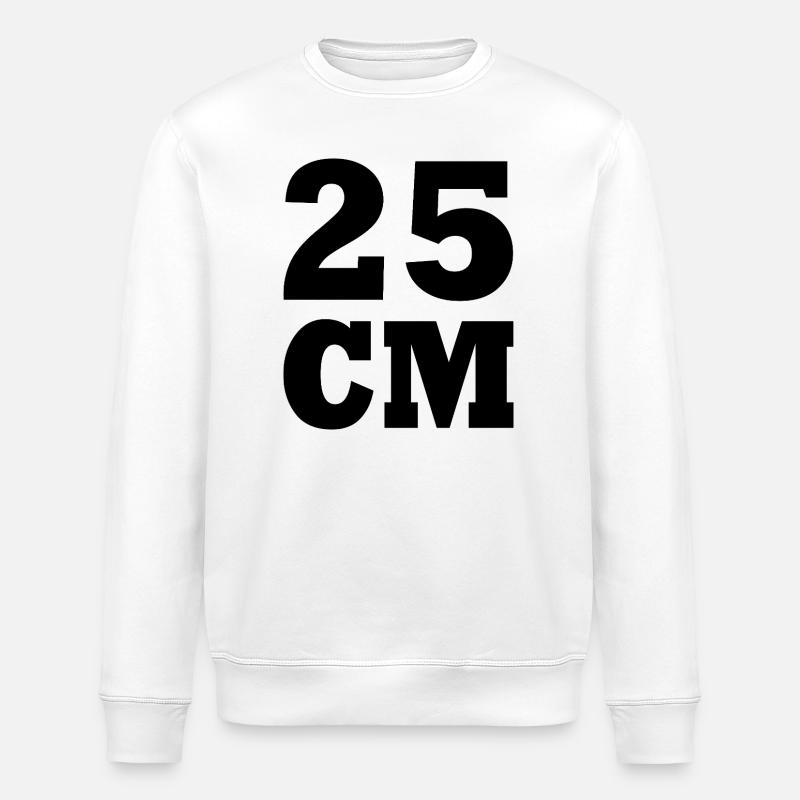 25 cm - Stanley/Stella ROLLER Unisex Organic Sweatshirt - white