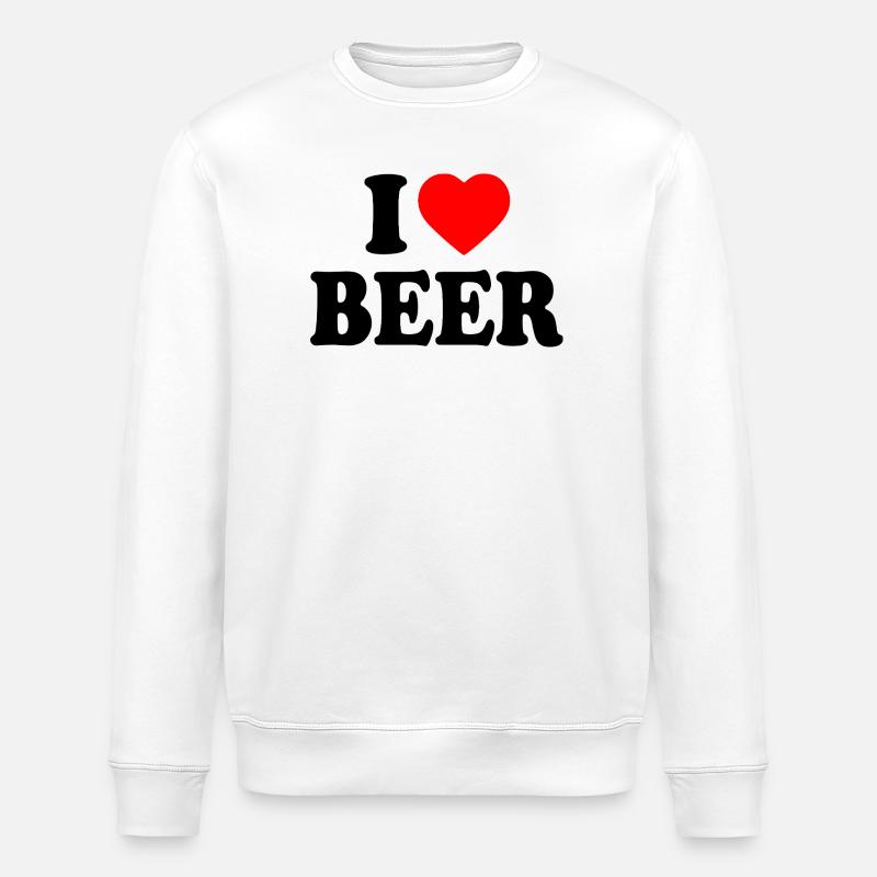 J’adore la bière - Sweat bio ROLLER Stanley/Stella Unisexe - blanc