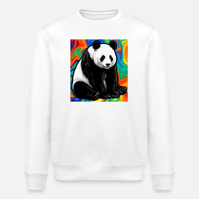 panda - Sweat bio ROLLER Stanley/Stella Unisexe - blanc