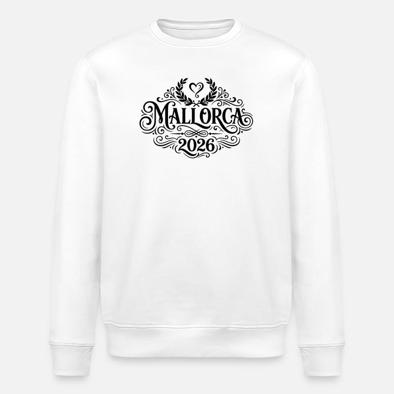 Mallorca 2026 - Stanley/Stella ROLLER Unisex Organic Sweatshirt - white