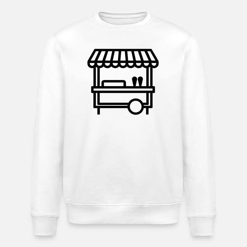 Straßengastronomie - Stanley/Stella Unisex Bio-Sweatshirt ROLLER - Weiß