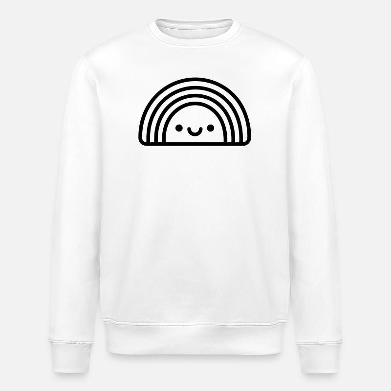 arc en ciel - Sweat bio ROLLER Stanley/Stella Unisexe - blanc