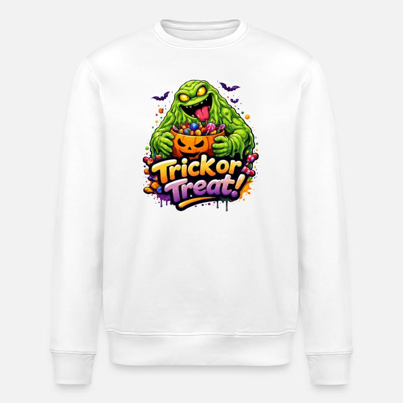 Monstre de boue - Sweat bio ROLLER Stanley/Stella Unisexe - blanc