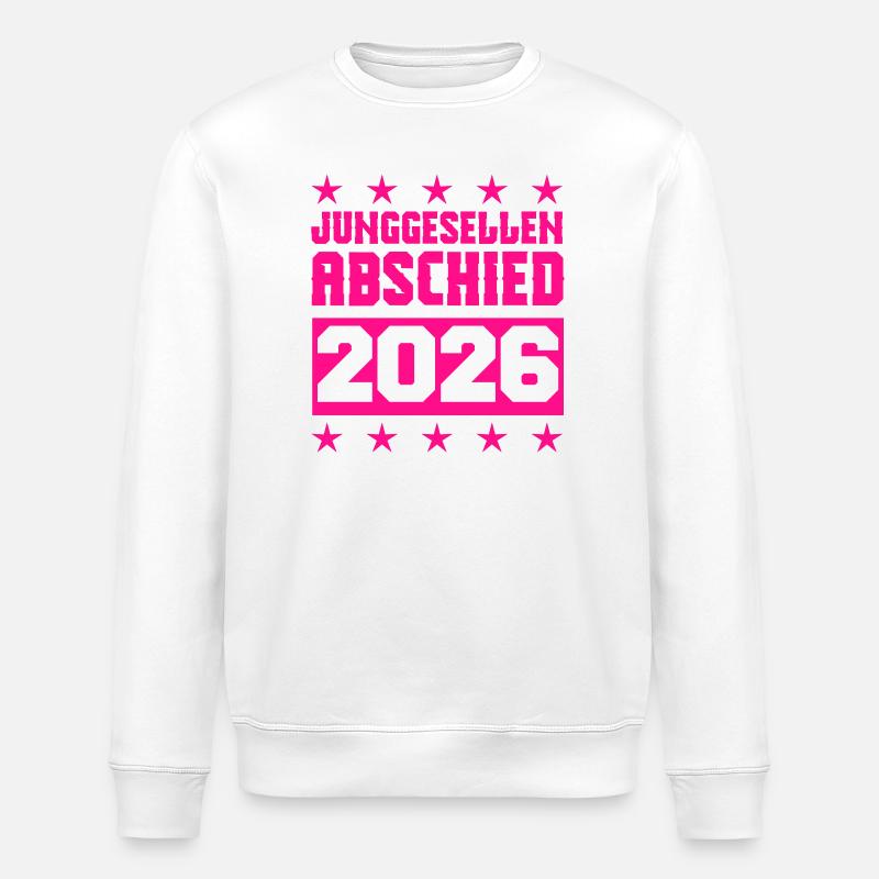 junggesellenabschied 2026 - Stanley/Stella Unisex Bio-Sweatshirt ROLLER - Weiß