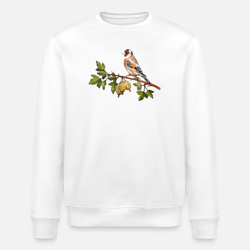 Bunter Vogel - Stanley/Stella Unisex Bio-Sweatshirt ROLLER - Weiß