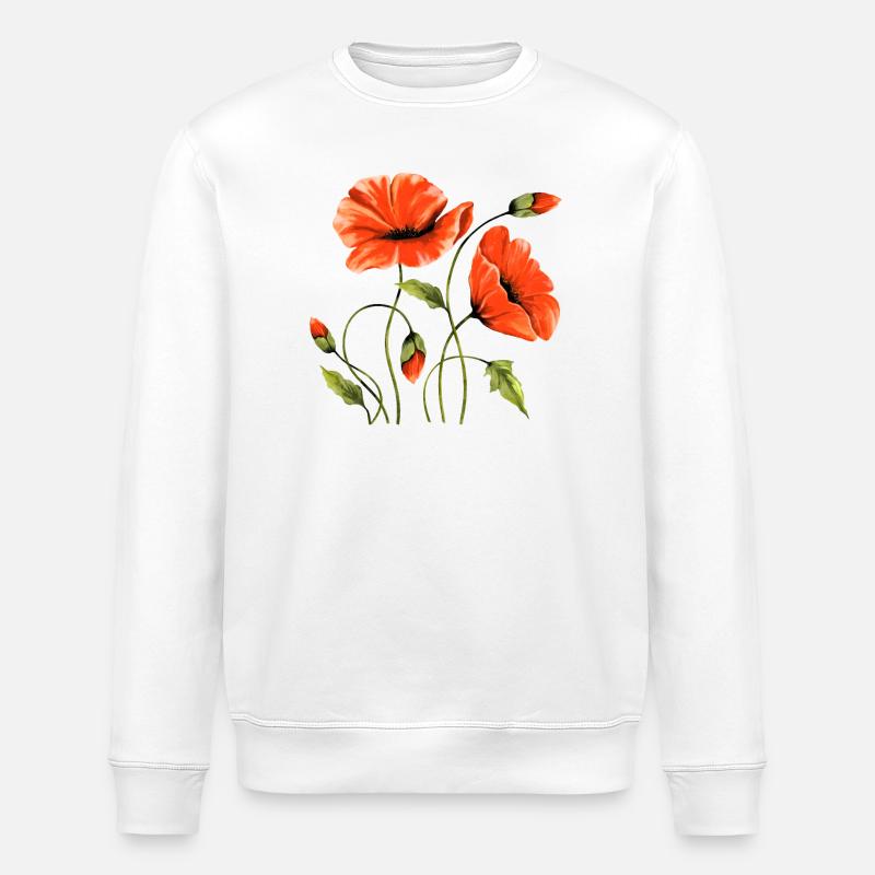 Fleur - Sweat bio ROLLER Stanley/Stella Unisexe - blanc