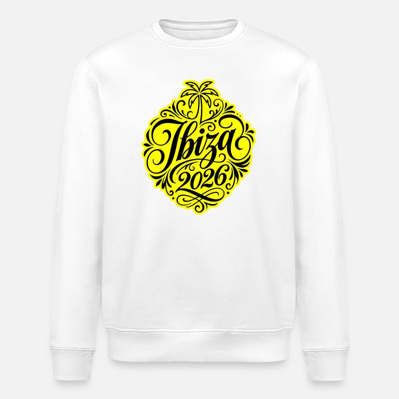Ibiza 2026 - Sweat bio ROLLER Stanley/Stella Unisexe - blanc