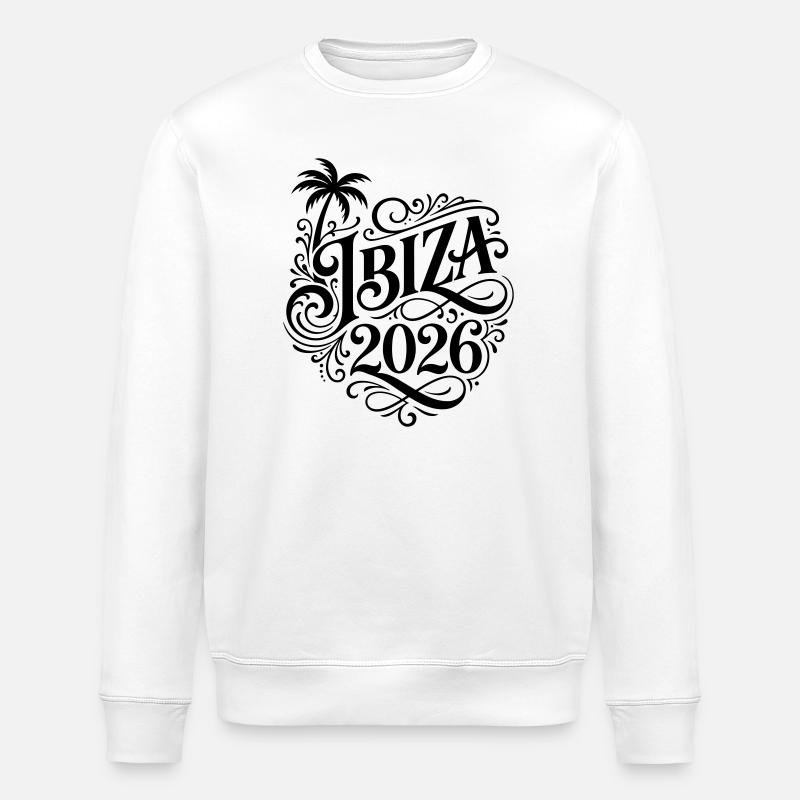 Ibiza 2026 - Sweat bio ROLLER Stanley/Stella Unisexe - blanc