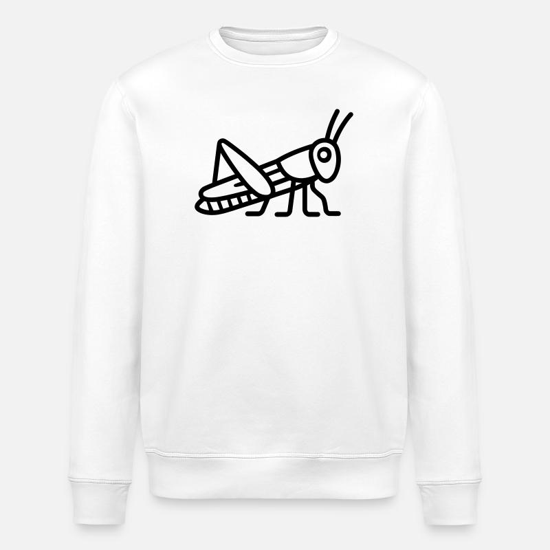 grasshopper - Stanley/Stella ROLLER Unisex Organic Sweatshirt - white