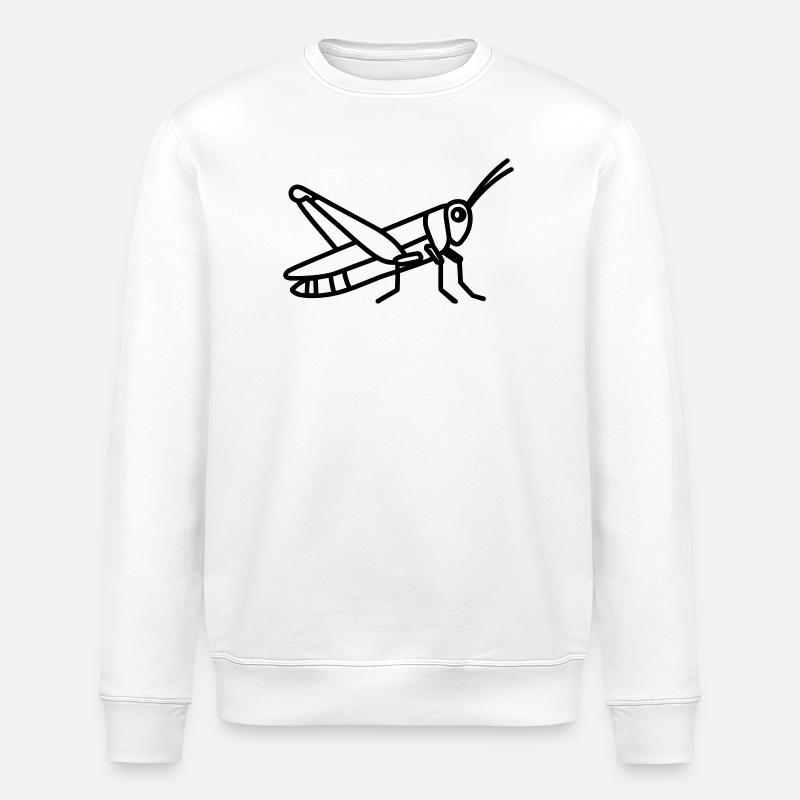 grasshopper - Stanley/Stella ROLLER Unisex Organic Sweatshirt - white