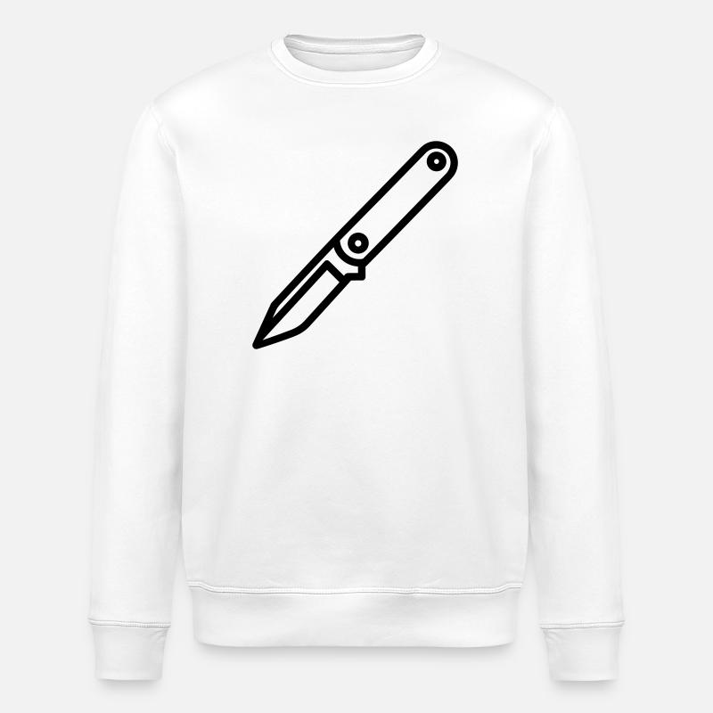 Knife - Stanley/Stella ROLLER Unisex Organic Sweatshirt - white