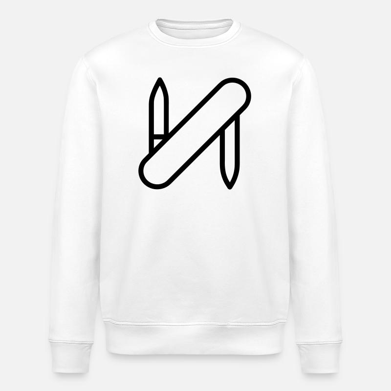 Schweizer Taschenmesser - Stanley/Stella Unisex Bio-Sweatshirt ROLLER - Weiß