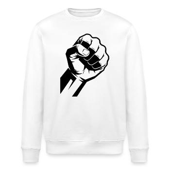 Poing - Sweat bio ROLLER Stanley/Stella Unisexe - blanc - Devant - Nik (191cm)