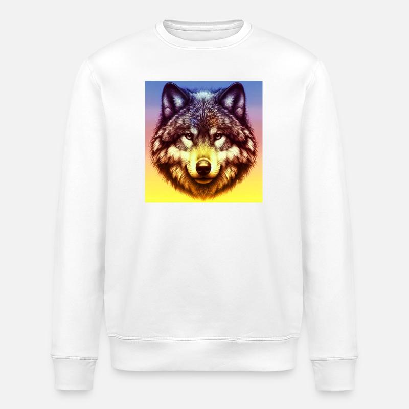 Loup - Sweat bio ROLLER Stanley/Stella Unisexe - blanc