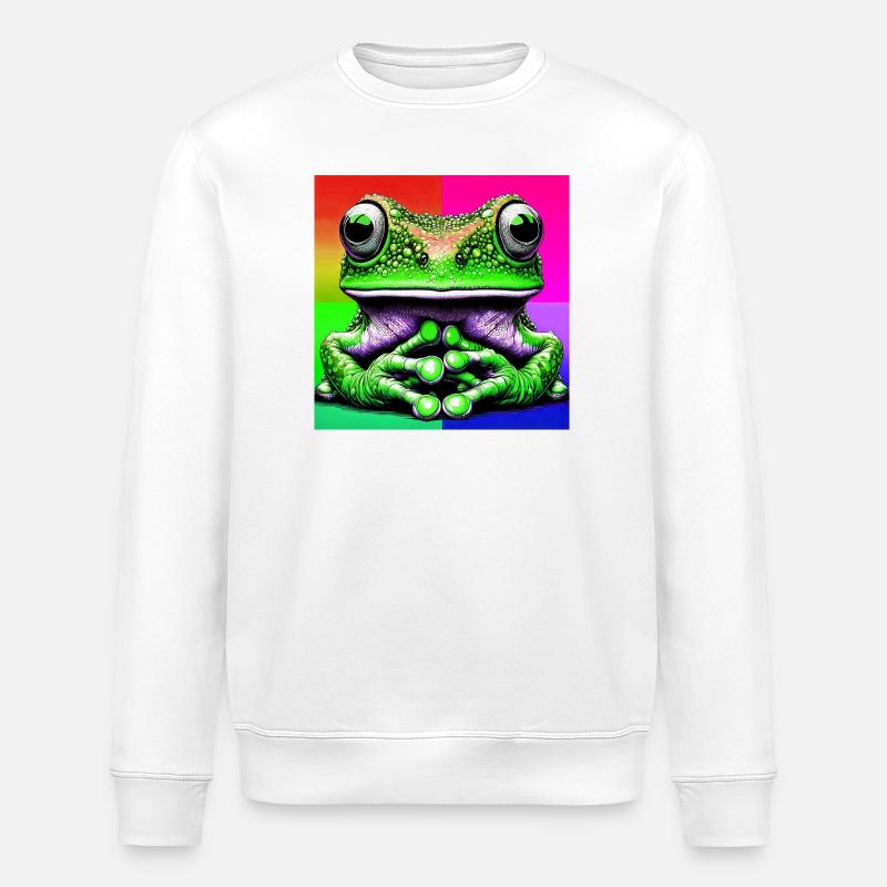 grenouille - Sweat bio ROLLER Stanley/Stella Unisexe - blanc
