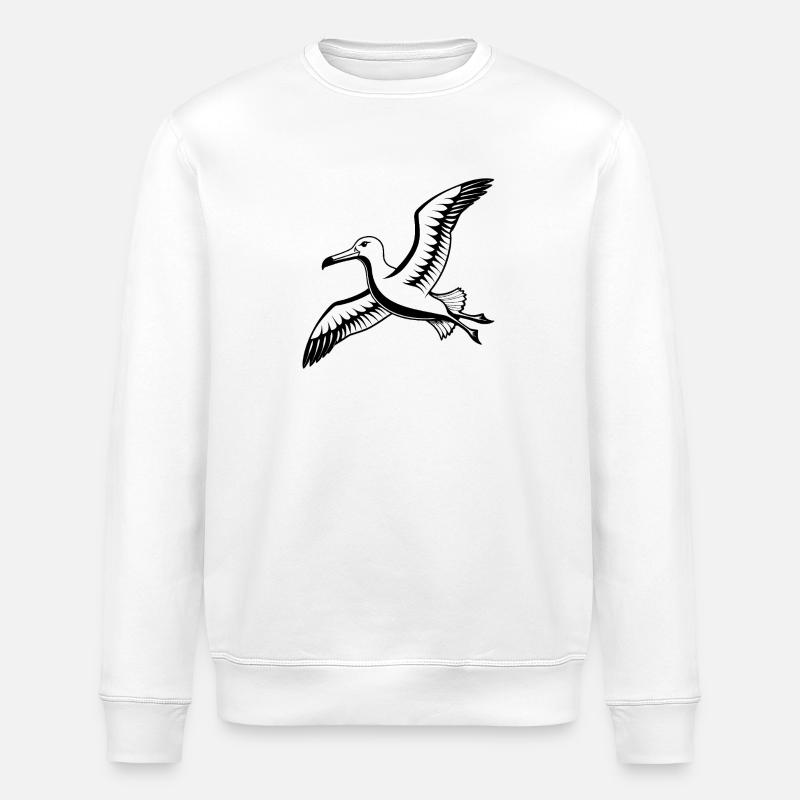 Albatros de Nouvelle-Zélande - Sweat bio ROLLER Stanley/Stella Unisexe - blanc