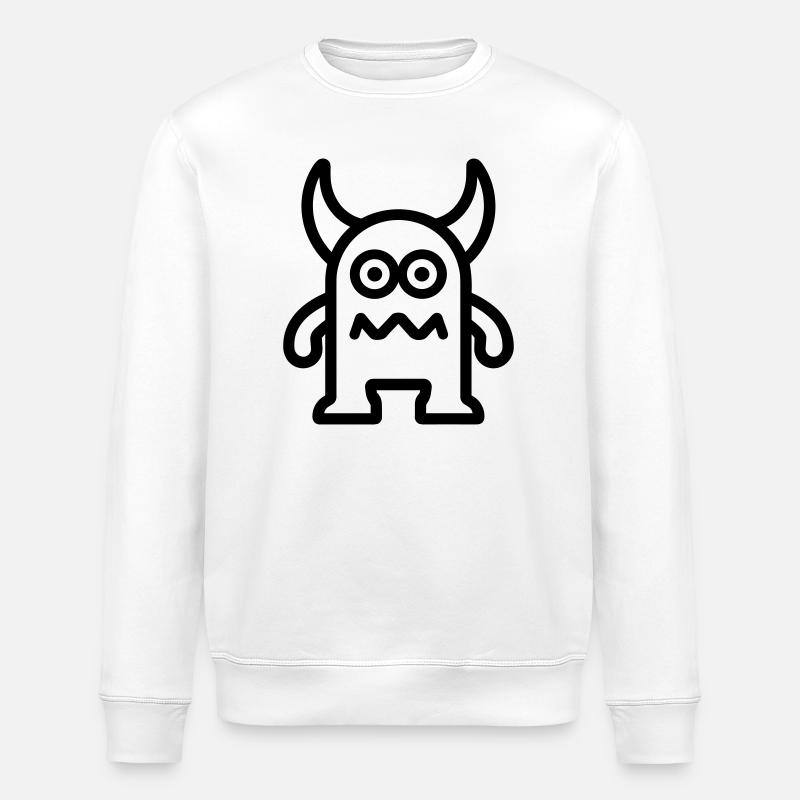 monstre - Sweat bio ROLLER Stanley/Stella Unisexe - blanc