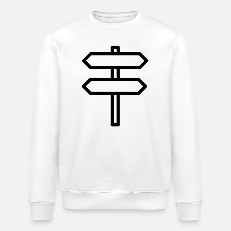 panneau directionnel - Sweat bio ROLLER Stanley/Stella Unisexe - blanc