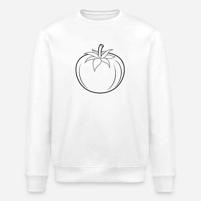 Contour de la tomate - Sweat bio ROLLER Stanley/Stella Unisexe - blanc