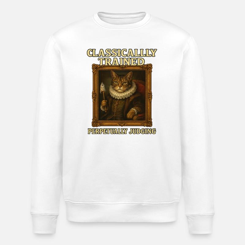 Classically Trained Perpetually Judging Renaissanc - Stanley/Stella ROLLER Unisex Organic Sweatshirt - white