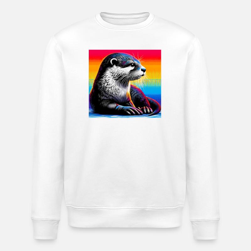 Otter - Stanley/Stella Unisex Bio-Sweatshirt ROLLER - Weiß
