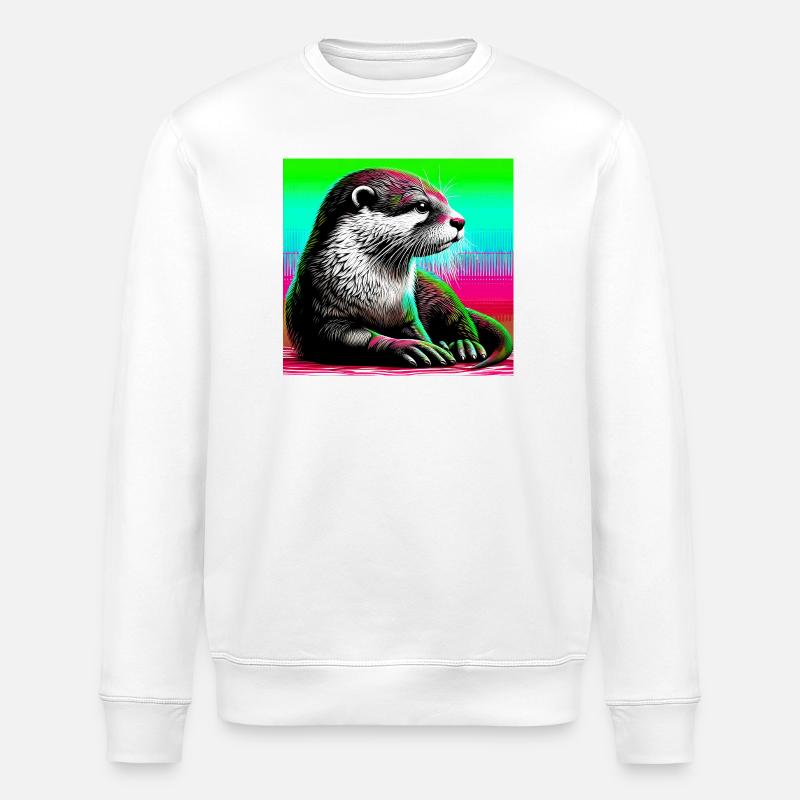 Otter - Stanley/Stella Unisex Bio-Sweatshirt ROLLER - Weiß