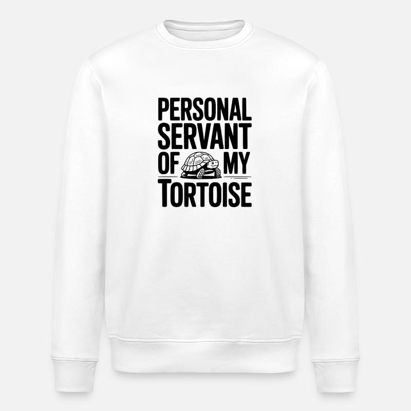 Serviteur personnel de ma tortue - Sweat bio ROLLER Stanley/Stella Unisexe - blanc