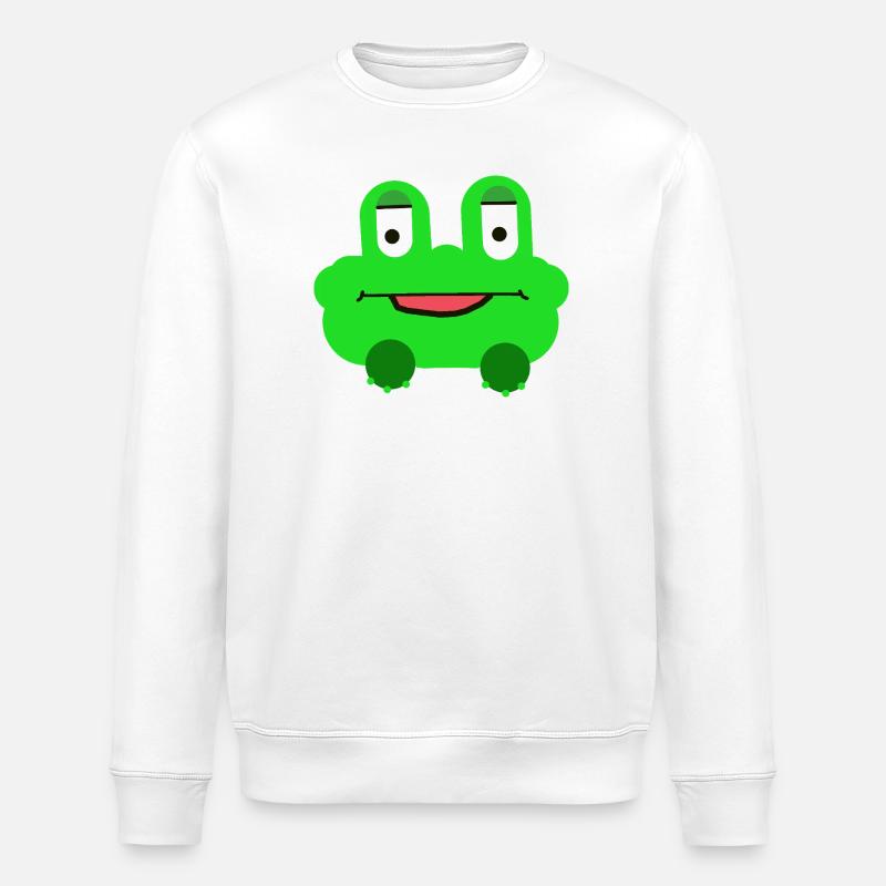 Enfants grenouilles Enfants Joyeux - Sweat bio ROLLER Stanley/Stella Unisexe - blanc