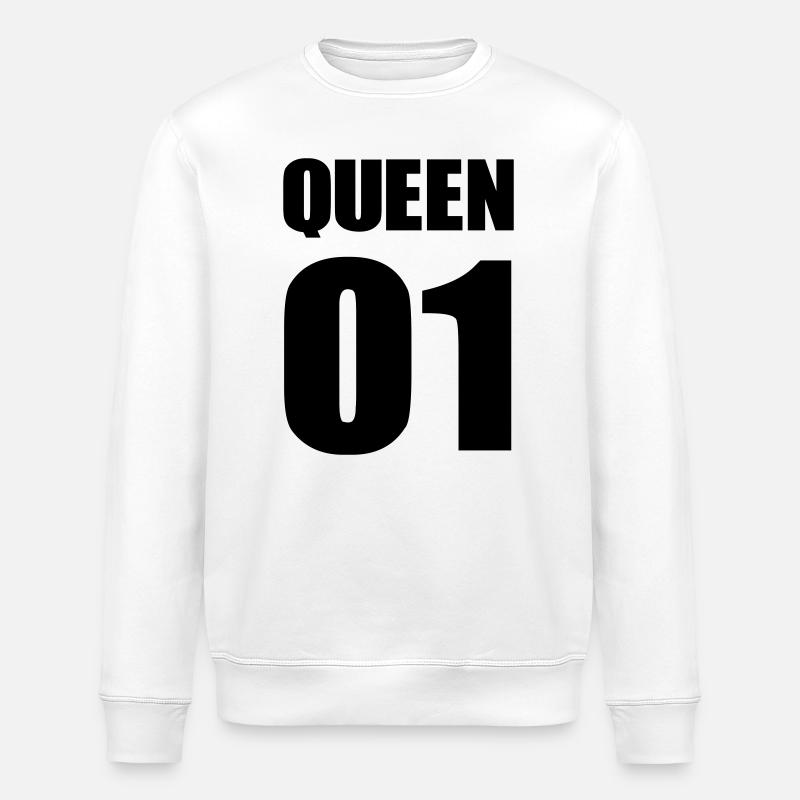 queen_01 - Stanley/Stella Unisex Bio-Sweatshirt ROLLER - Weiß