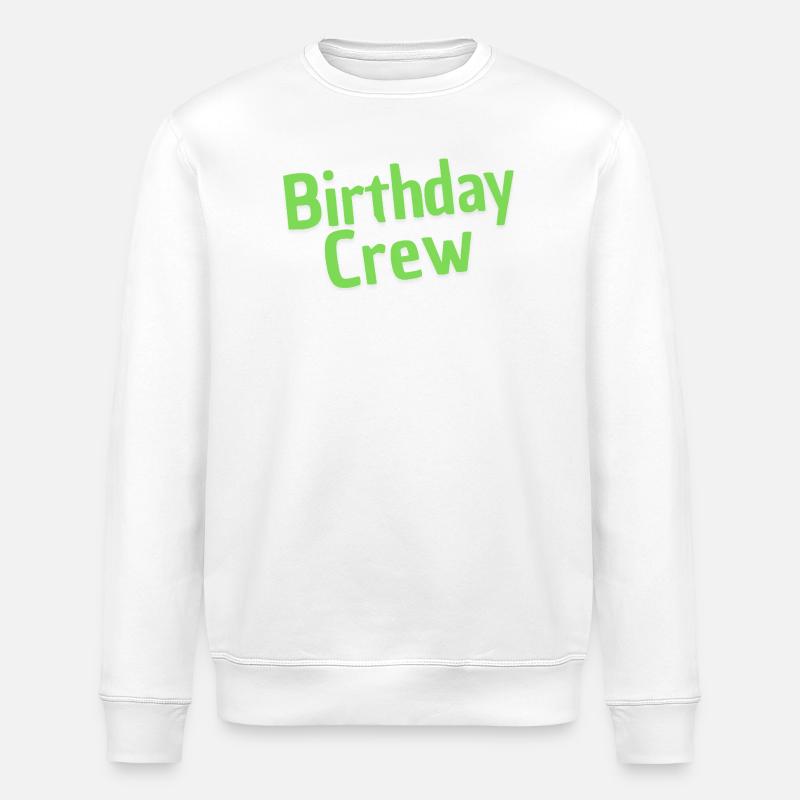 Birthday Crew - Stanley/Stella Unisex Bio-Sweatshirt ROLLER - Weiß