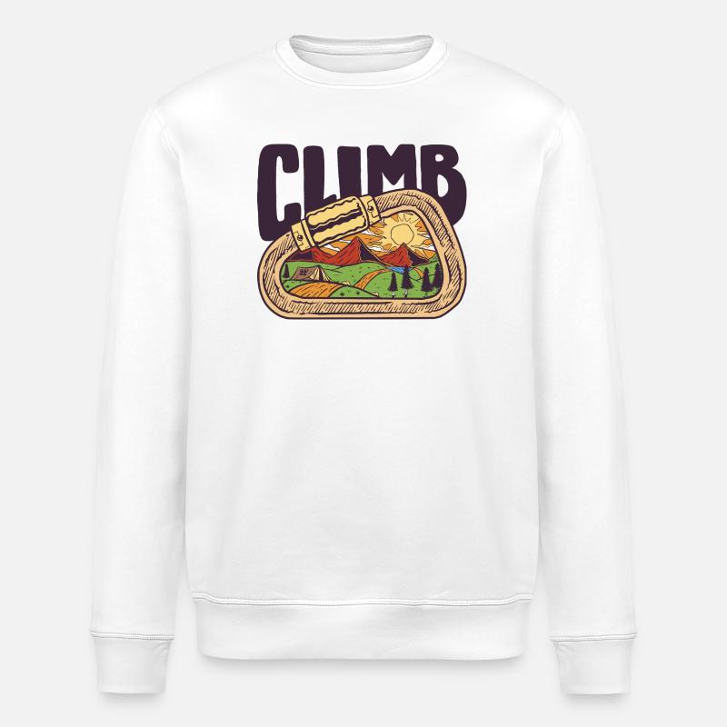 Klettern & Berg - Stanley/Stella Unisex Bio-Sweatshirt ROLLER - Weiß