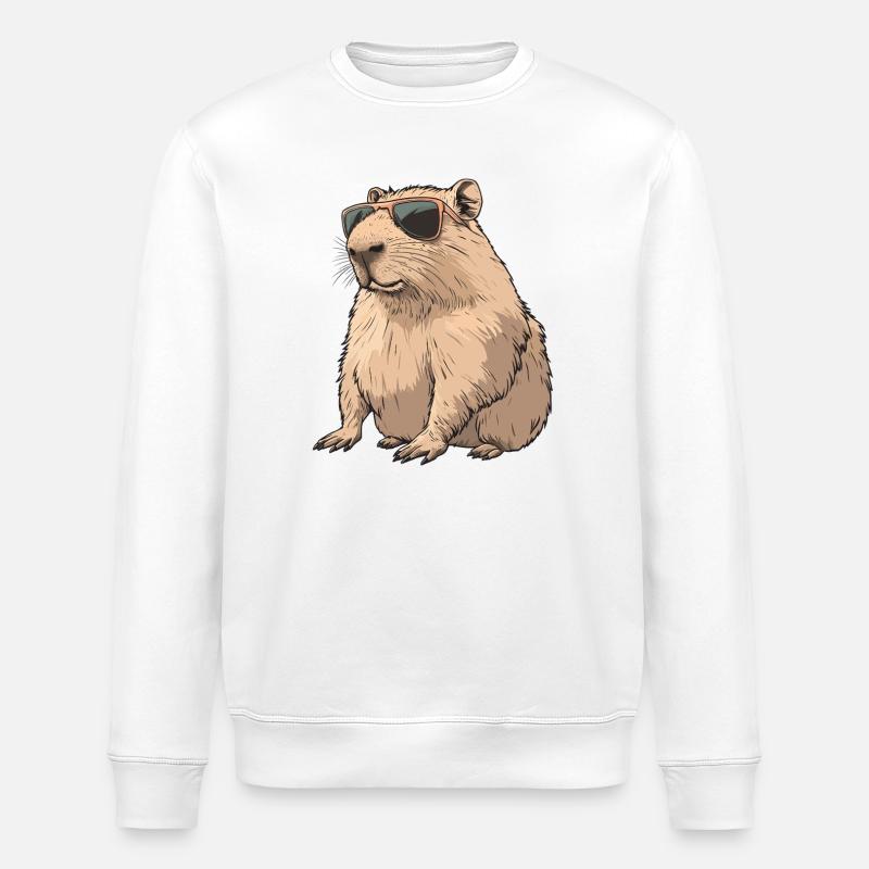 Lunettes de soleil capybara - Sweat bio ROLLER Stanley/Stella Unisexe - blanc