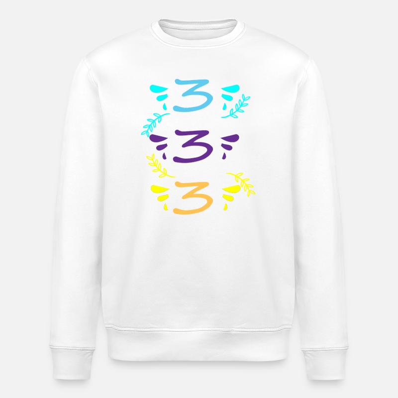 drei oder dreihundertdreiunddreißig - Stanley/Stella Unisex Bio-Sweatshirt ROLLER - Weiß