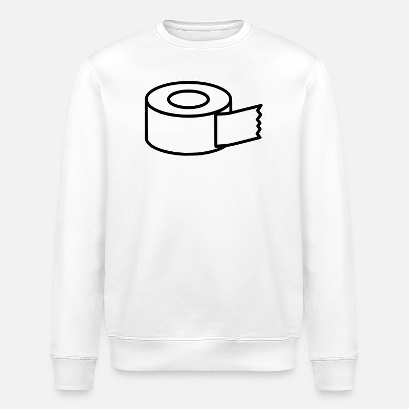 Icône d’artisanat du ruban masquant - Sweat bio ROLLER Stanley/Stella Unisexe - blanc
